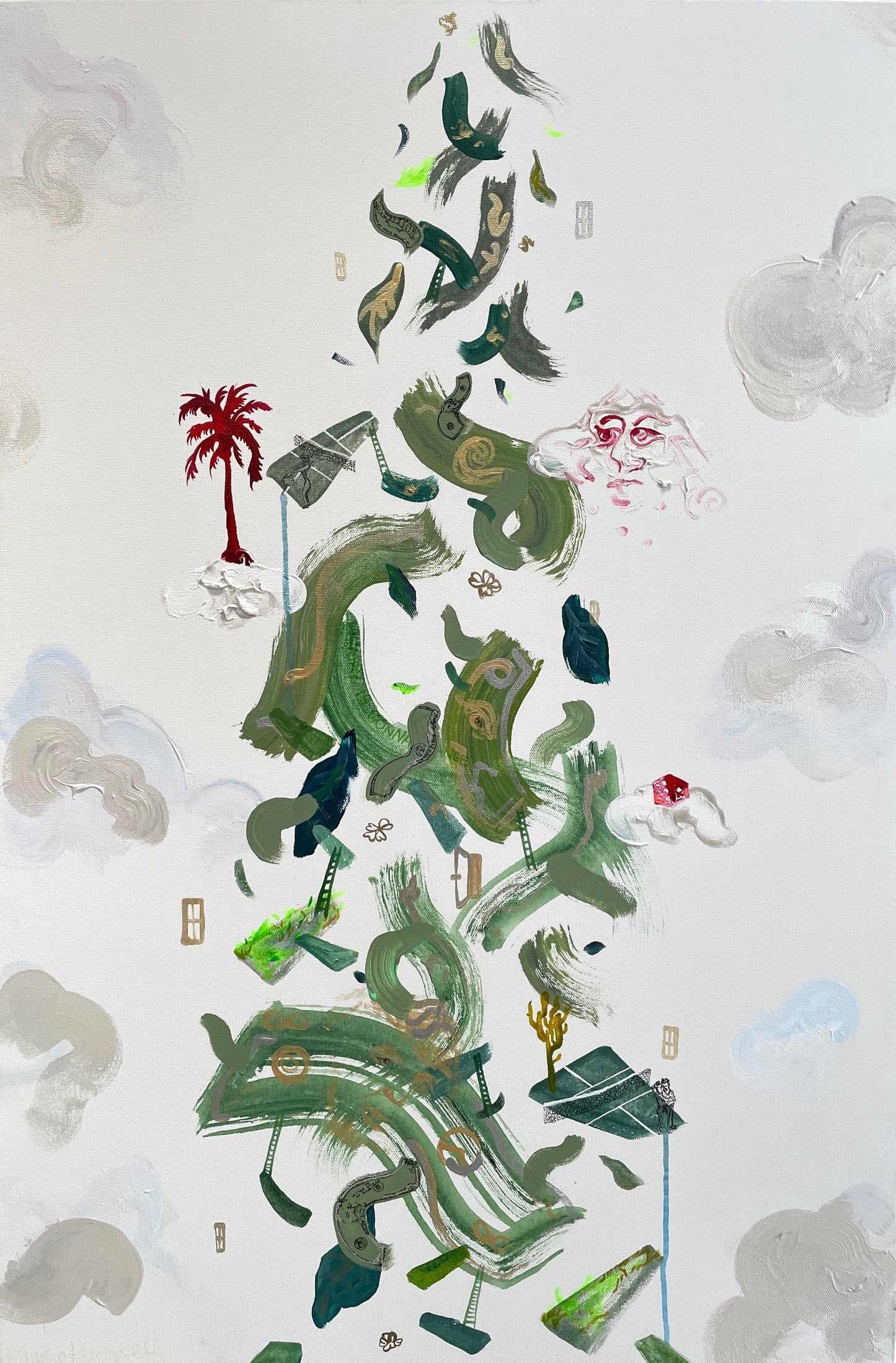 some run to seek greener grass. some water grass to make it greener: original art by Mikey Kettinger
