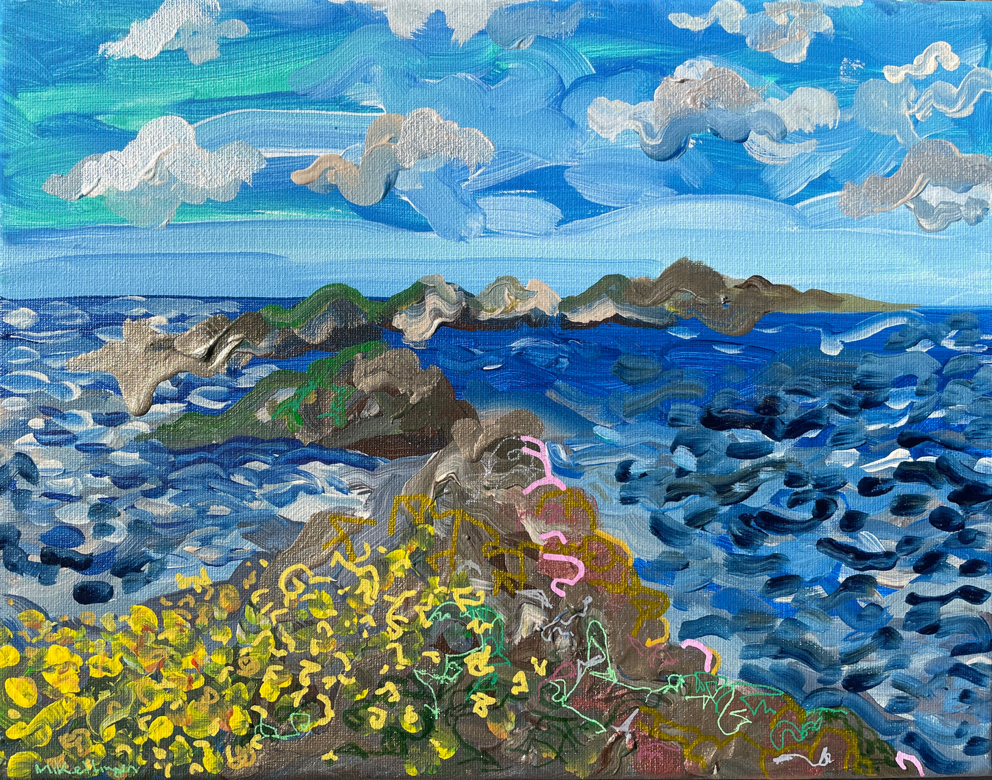 channel islands: original art by mikey kettinger